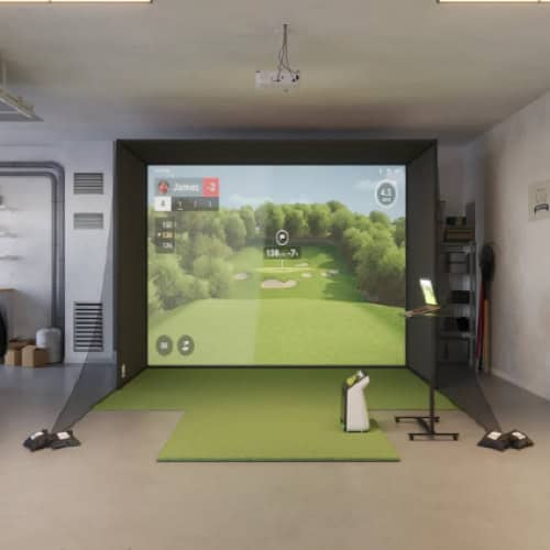 garmin approach r50 swingbay golf simulator package
