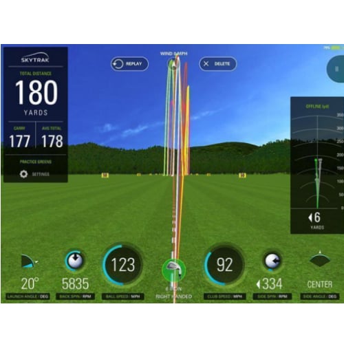 skytrak data recorded
