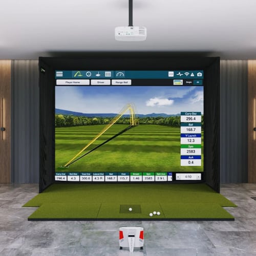 flightscope x3 sig12 golf simulator package