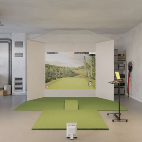 full swing kit retractable golf simulator