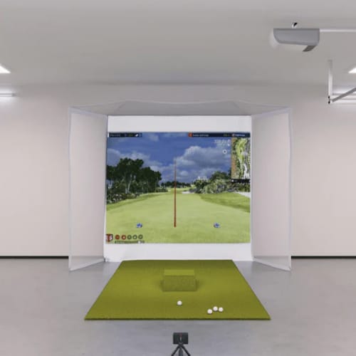 garmin approach r10 flex space golf simulator package