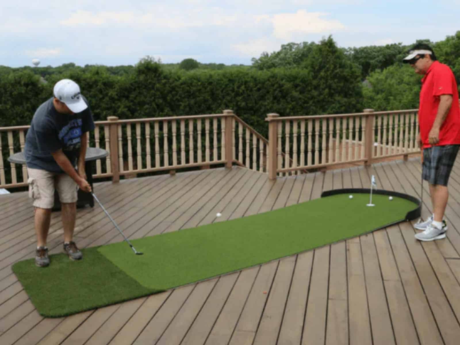 putting a golf simulator outside