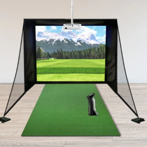 uneekor eye mini perfectbay golf simulator package