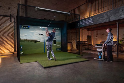 sim in a box albatross golf simulator package