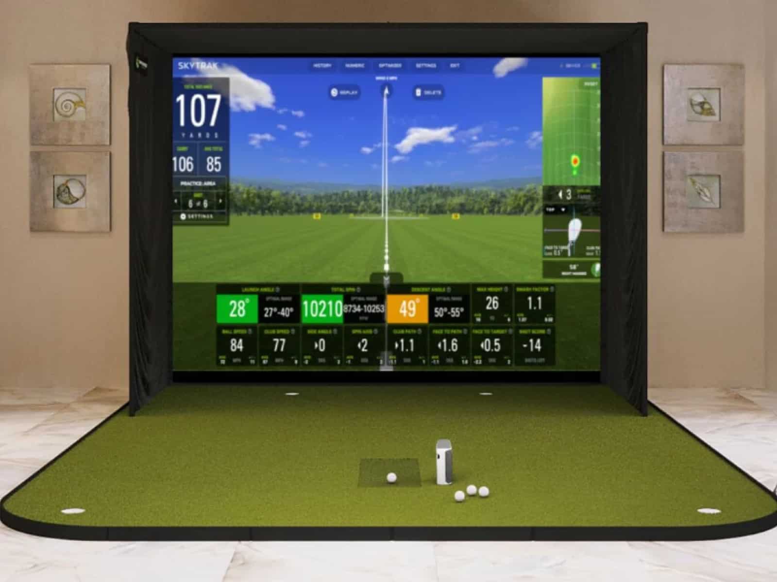 skytrak plus sig10 golf simulator package review