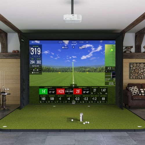skytrak plus sig12 golf simulator