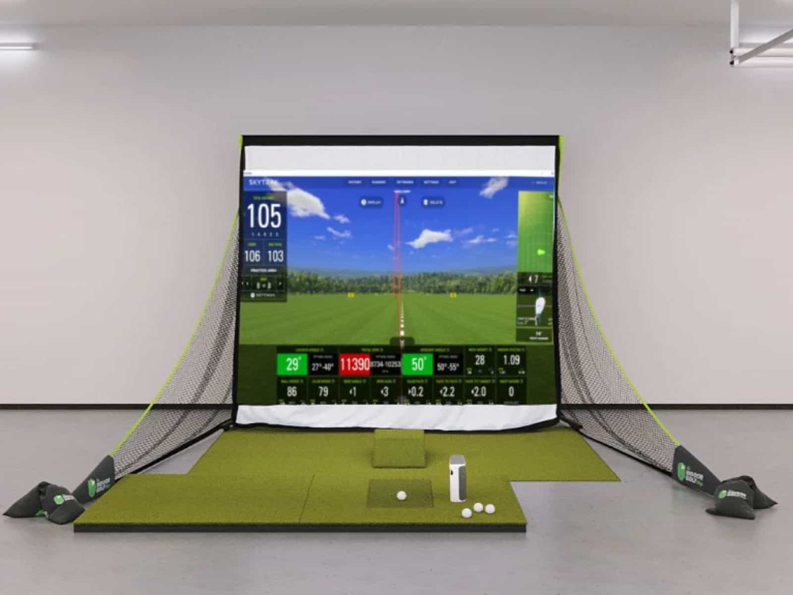 skytrak plus bronze golf simulator package review