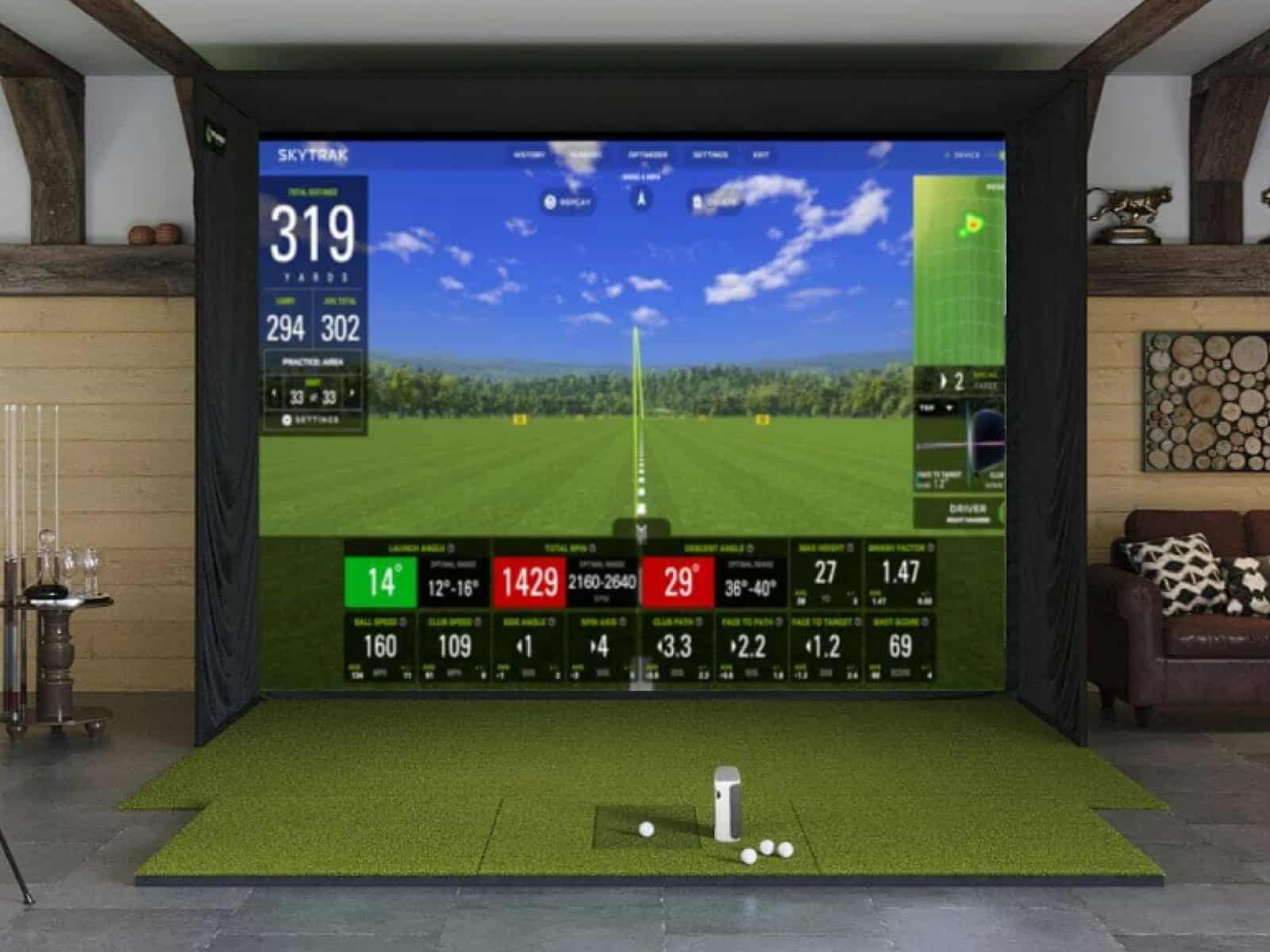 skytrak plus sig12 golf simulator package review