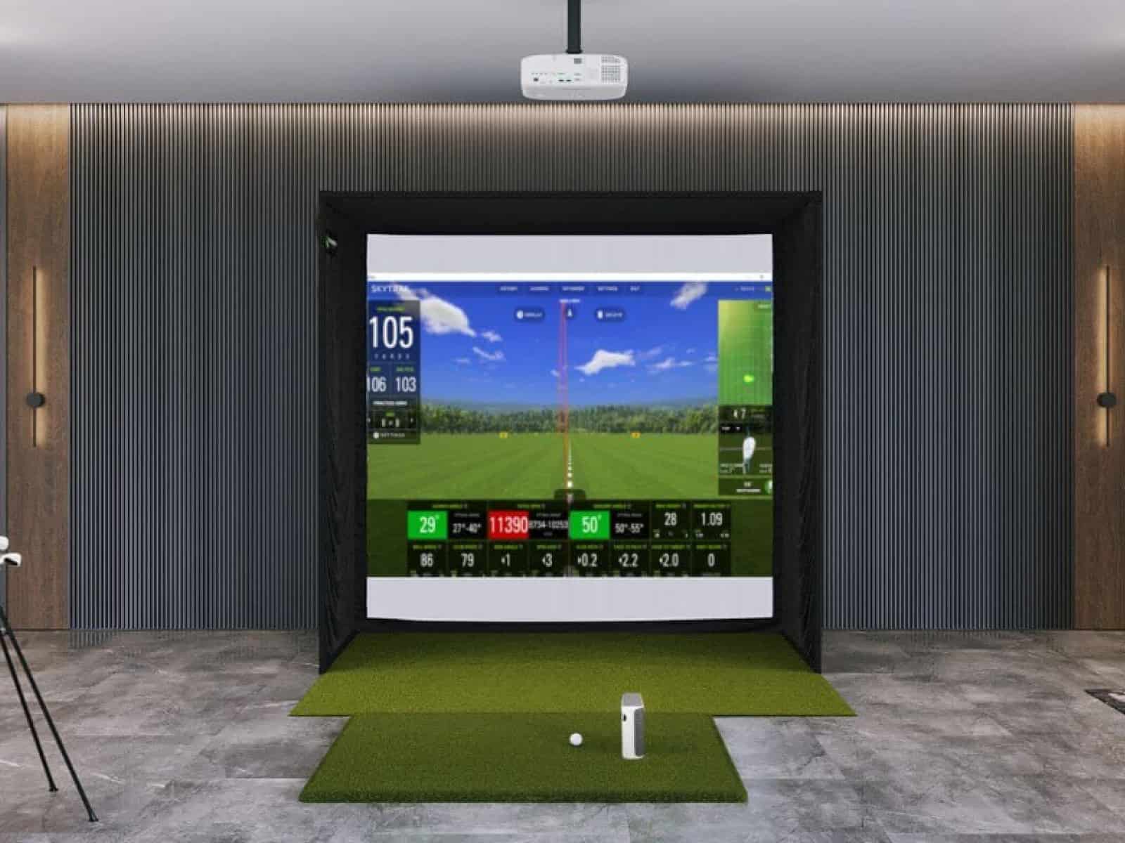 skytrak plus sig8 golf simulator packages review