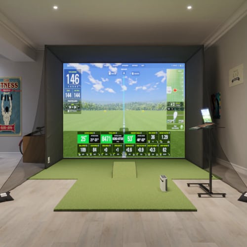 skytrak+ swingbay golf simulator