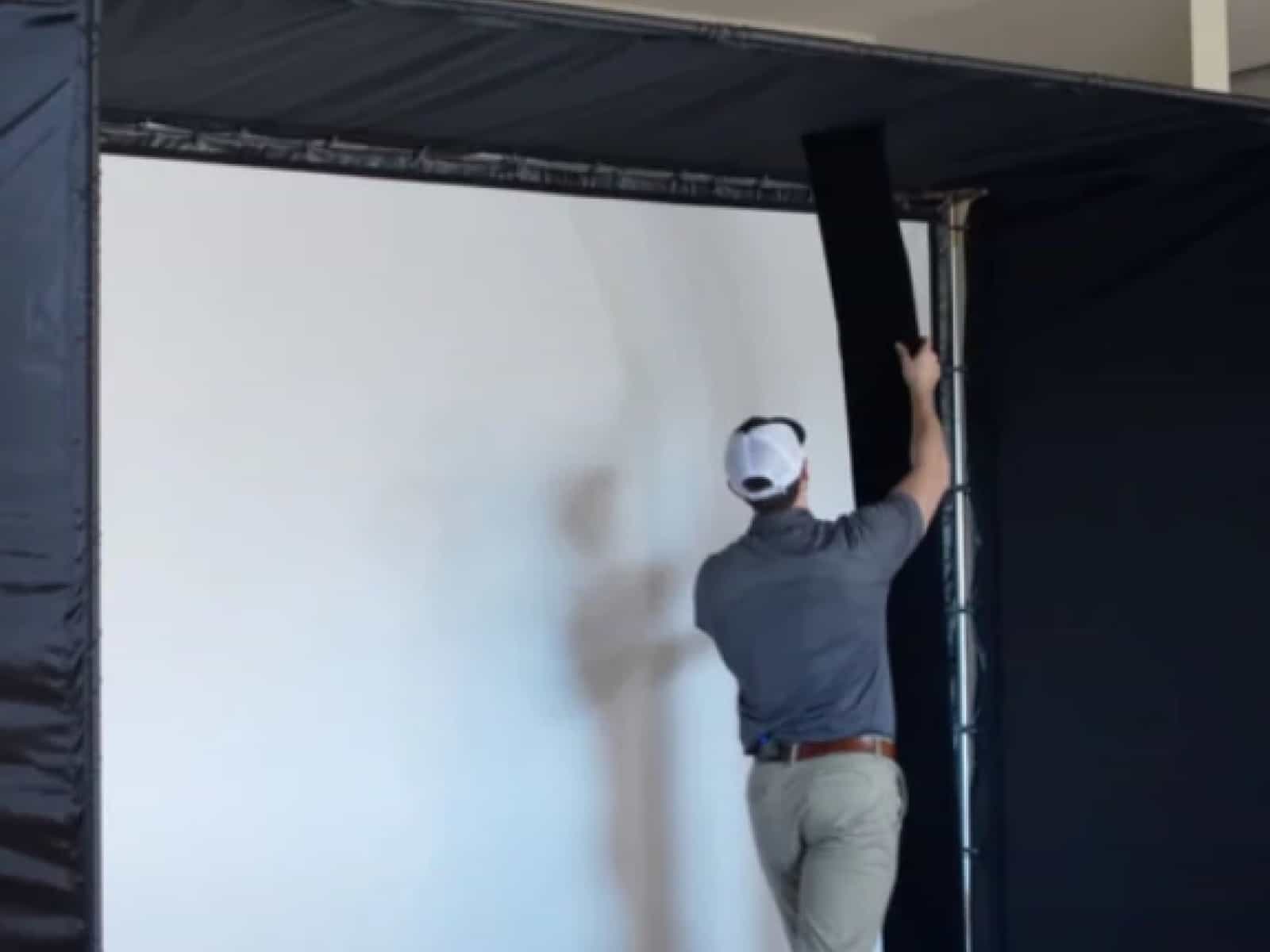 custom diy golf simulator enclosure build guide