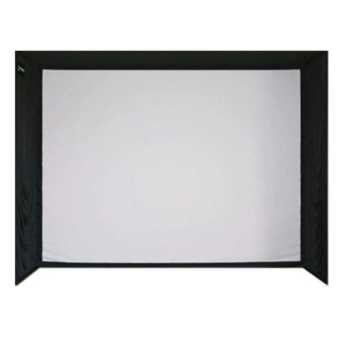 sig12 golf simulator screen enclosure