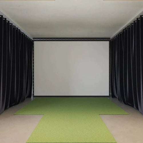 diy golf simulator curtain kit
