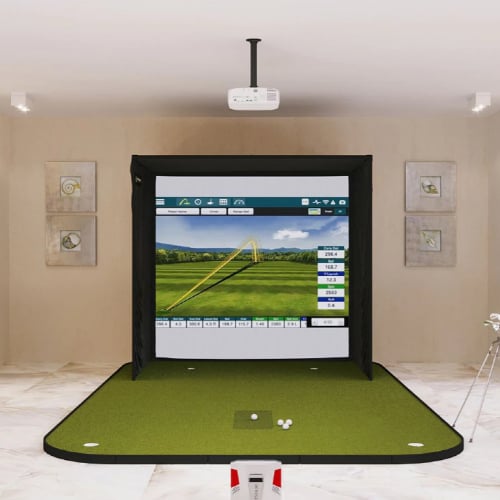 flightscope x3 sig8 golf simulator package