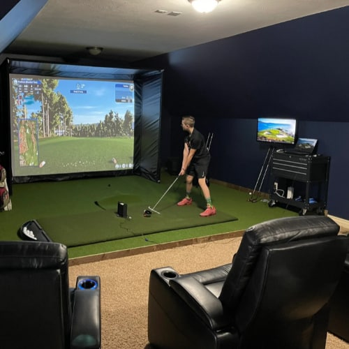 golf sim home theatre components