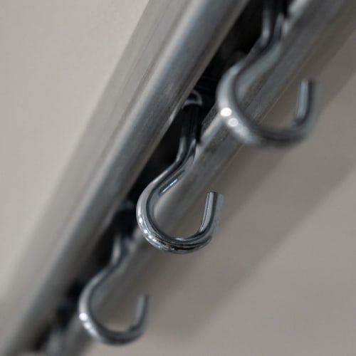 hanging golf sim side curtain