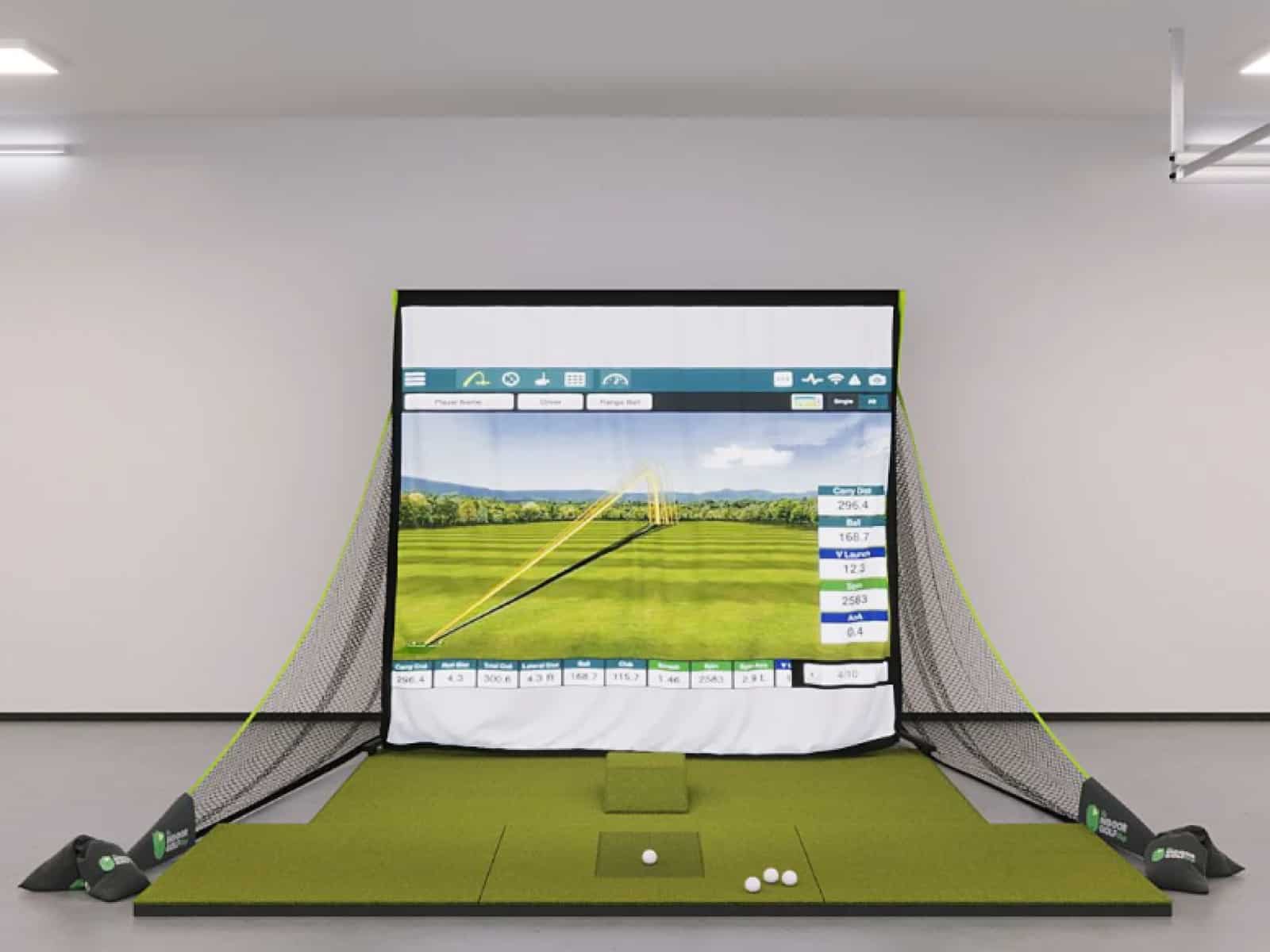 best golf simulator packages for 10 feet width