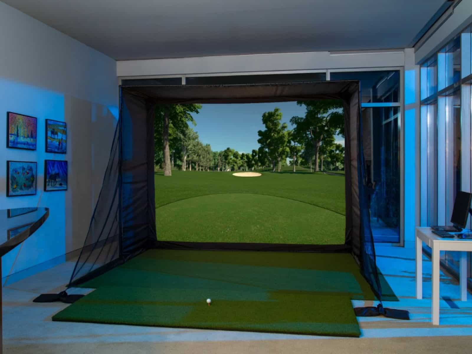 building a golf simulator in basement