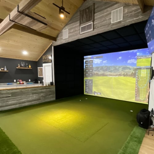 golf sim lighting
