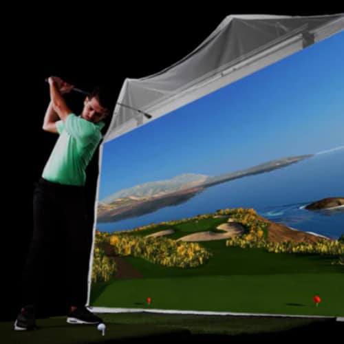 golf sims impact screen build