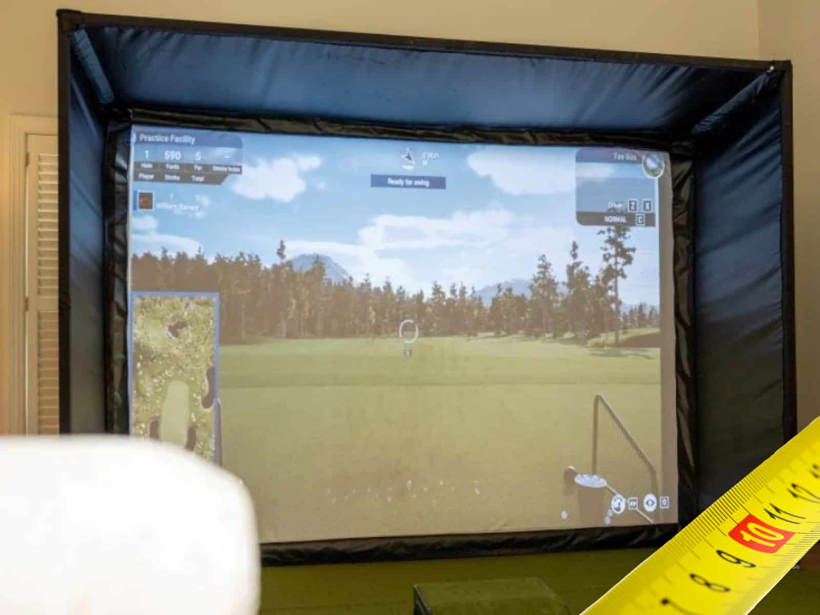 is 10 feet width enough for your golf simulator