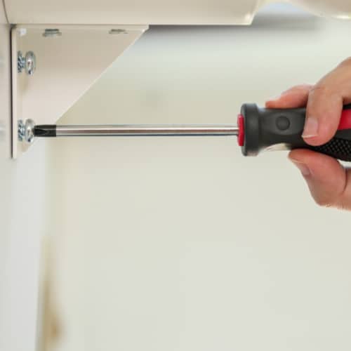 screwing sturdy hooks