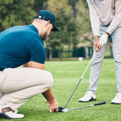 golf coaching session