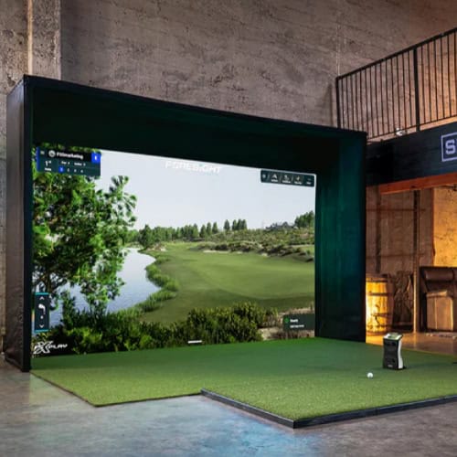 foresight sports quadmax sim in a box eagle max golf simulator package