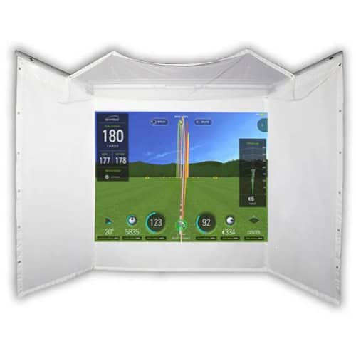 homecourse pro 180 retractable golf simulator impact screen
