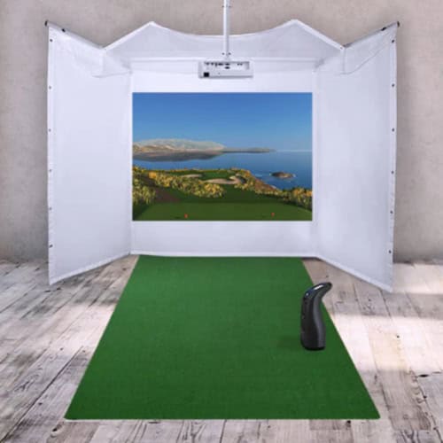 foresight sports gc3 retractable screen golf simulator package