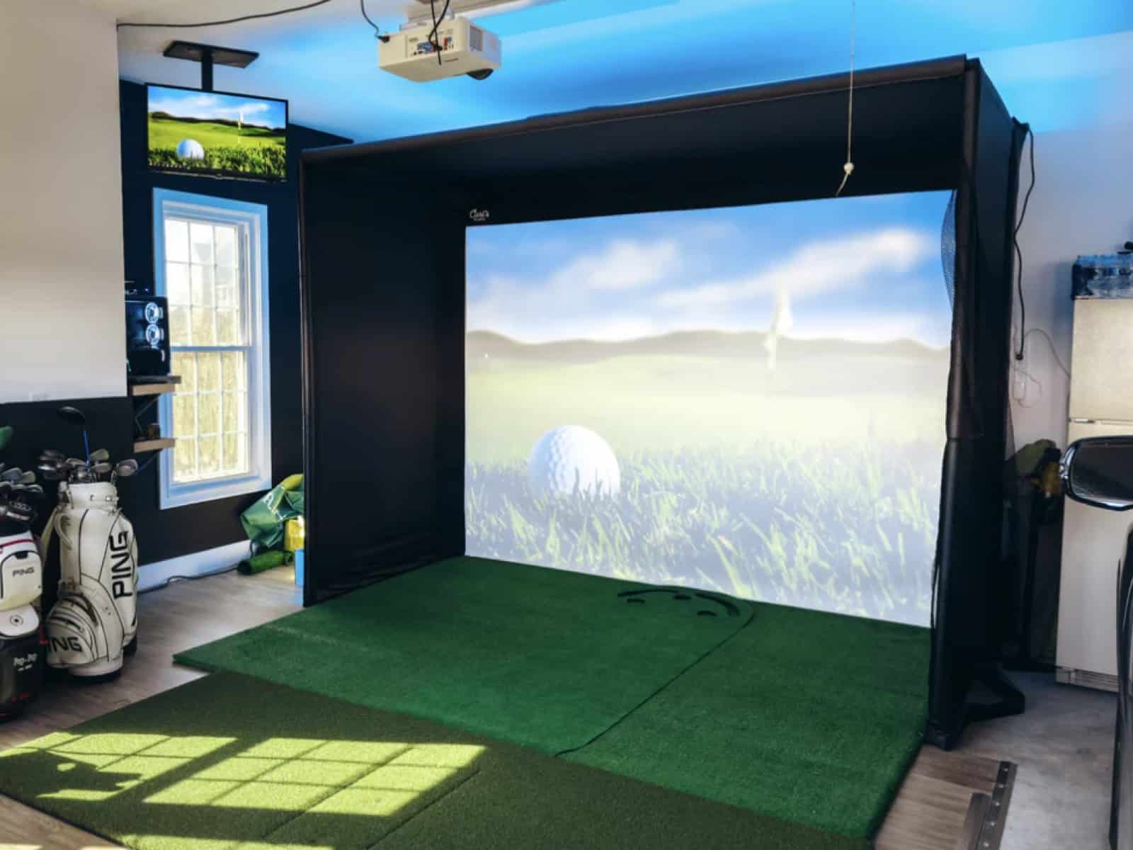 is a golf simulator loud