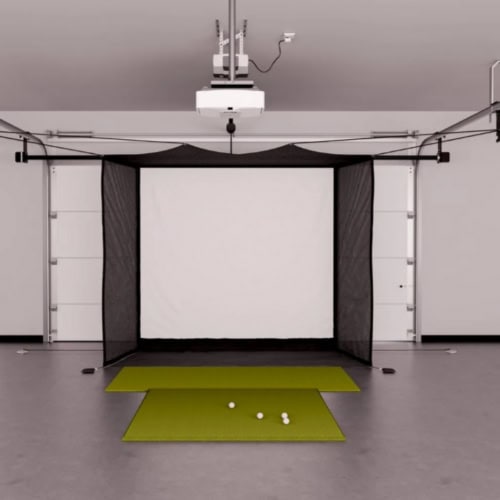 trugolf apogee garage golf simulator package
