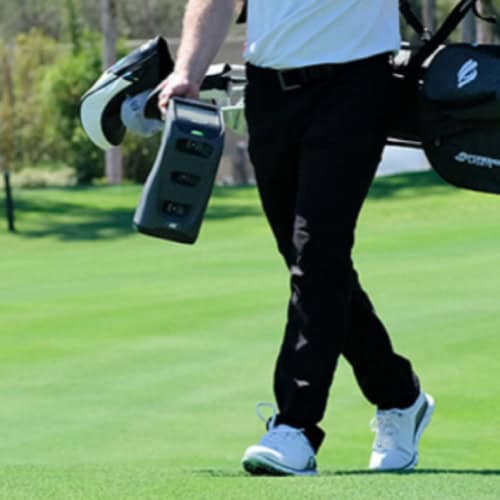 carrying portable launch monitor