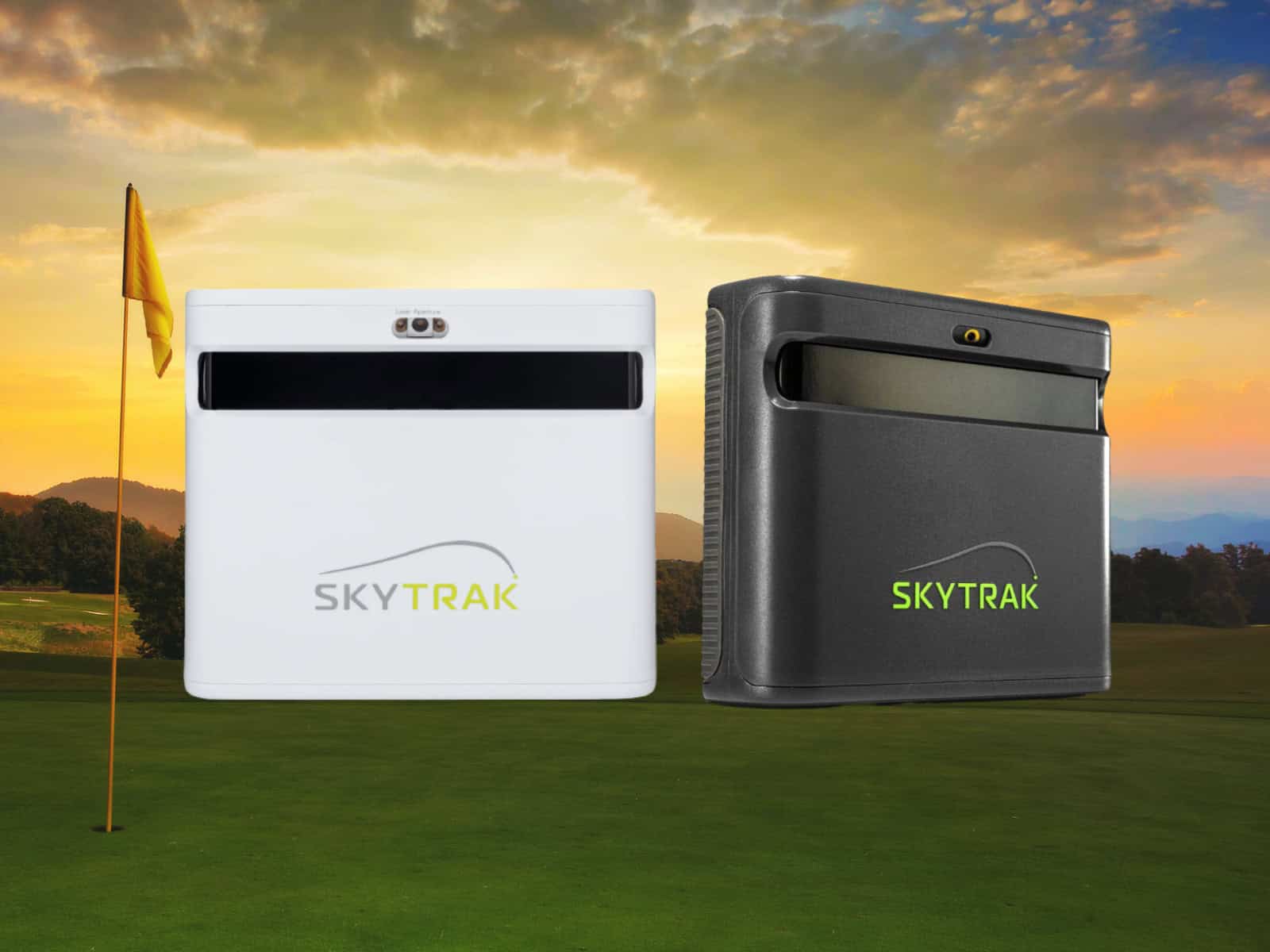 High-tech golf launch monitors for indoor and outdoor golf simulation, featuring SkyTrak's advanced ball tracking technology for realistic practice and gameplay.